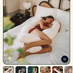 BRAND NEW: YANA Pregnancy Body Pillow with cooling gel fill